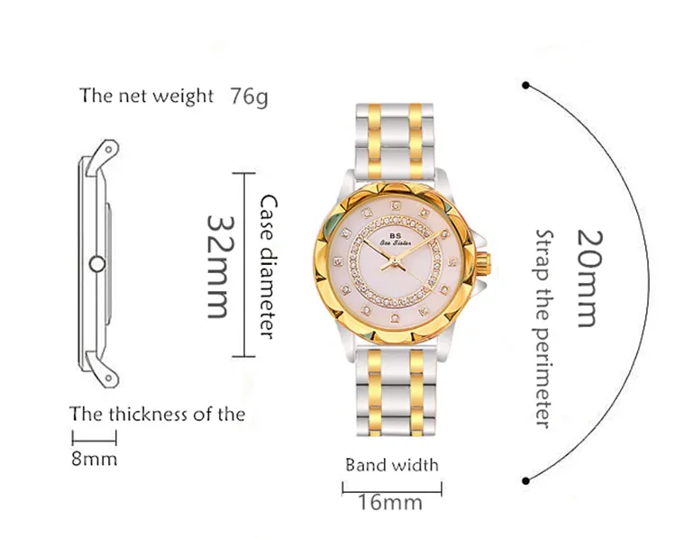 Women Elegant Stylish Rhinestone Wrist Watches