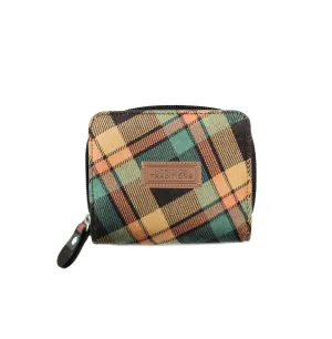 Women's Check Zip Purse